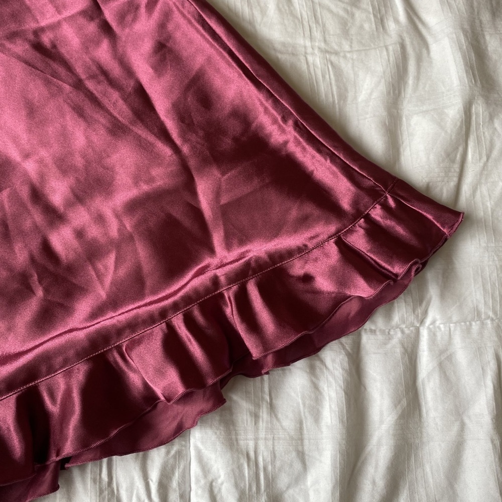 Pink Satin Slip Dress - Picture 7 of 10